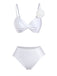White-1950s-Rose-Satin-Finish-Bikini-Set-Cover-Up, vintage, retro, swimwear