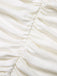 White 1950s Solid Pleated Halter Top, vintage top, retro blouse - perfect for women who love vintage and retro fashion