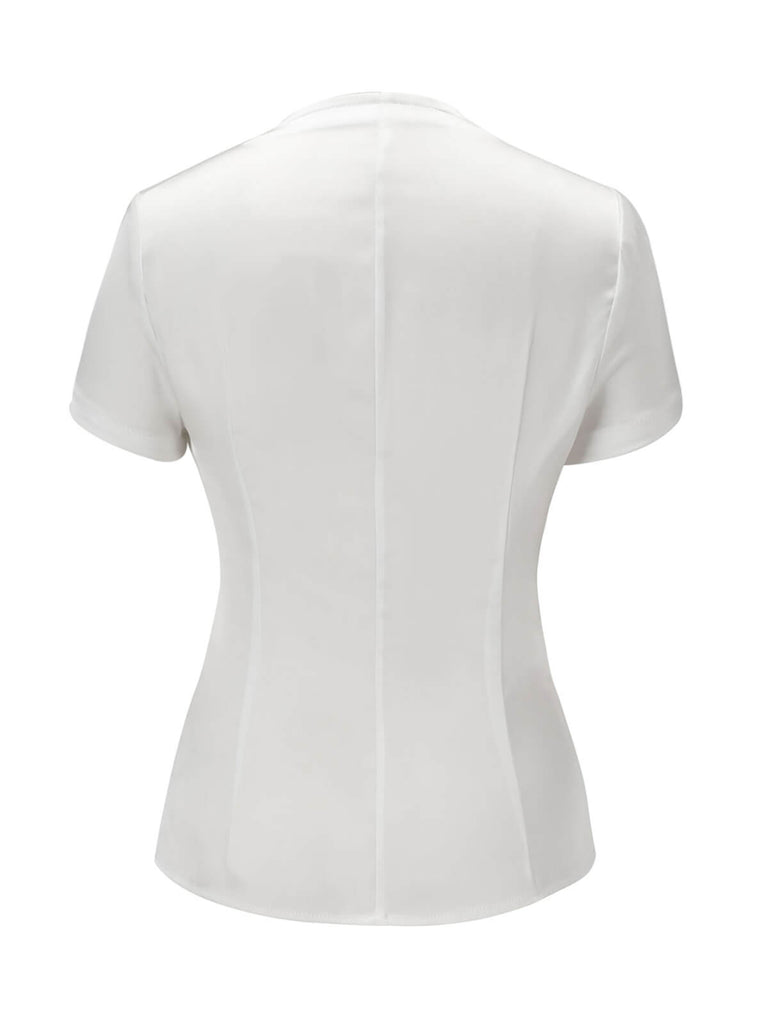 White 1950s White Button Down Shirt, vintage fashion, retro style - perfect for women who love vintage and retro fashion