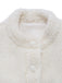 White 1960s Faux-Wool Stand Collar Jacket - vintage fashion, retro style, pure white