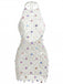 White 1960s Sequin Crochet Hollow Out Cover Up
