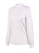 White 1970s Satin High Neck Solid Blouse, vintage top, retro blouse - perfect for women who love vintage and retro fashion