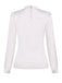 White 1970s Satin High Neck Solid Blouse, vintage top, retro blouse - perfect for women who love vintage and retro fashion