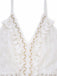 White 1970s V-Neck Boho Lace Maxi Dress - vintage dress, retro fashion, pure white