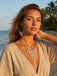 White Bohemian Pearl Tassel Necklace & Earrings Set | vintage accessory, retro jewelry, classic style - perfect for retro fashion enthusiasts
