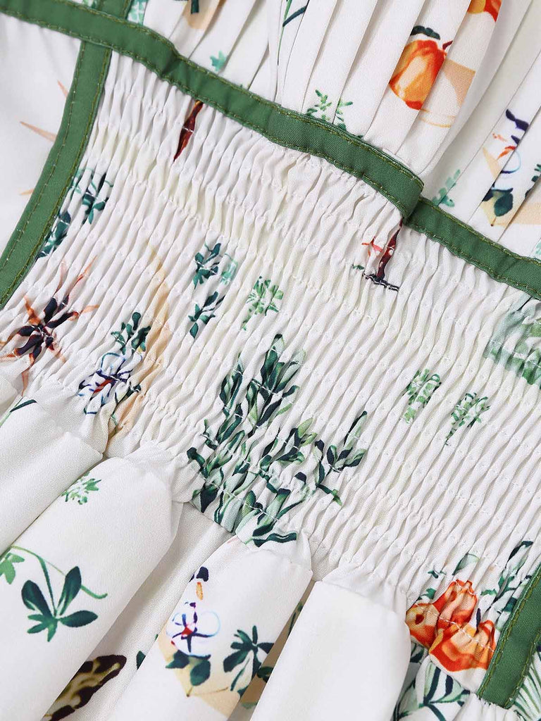 White 1950s Vintage Retro Top 4
