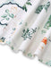 White 1950s Vintage Retro Top 6
