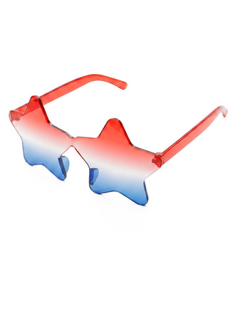 White Independence Day Decorative Party Sunglasses