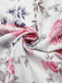 She slips into this White & Pink 1950s Straps Painted Floral Dress and suddenly it's a 1950s daydream