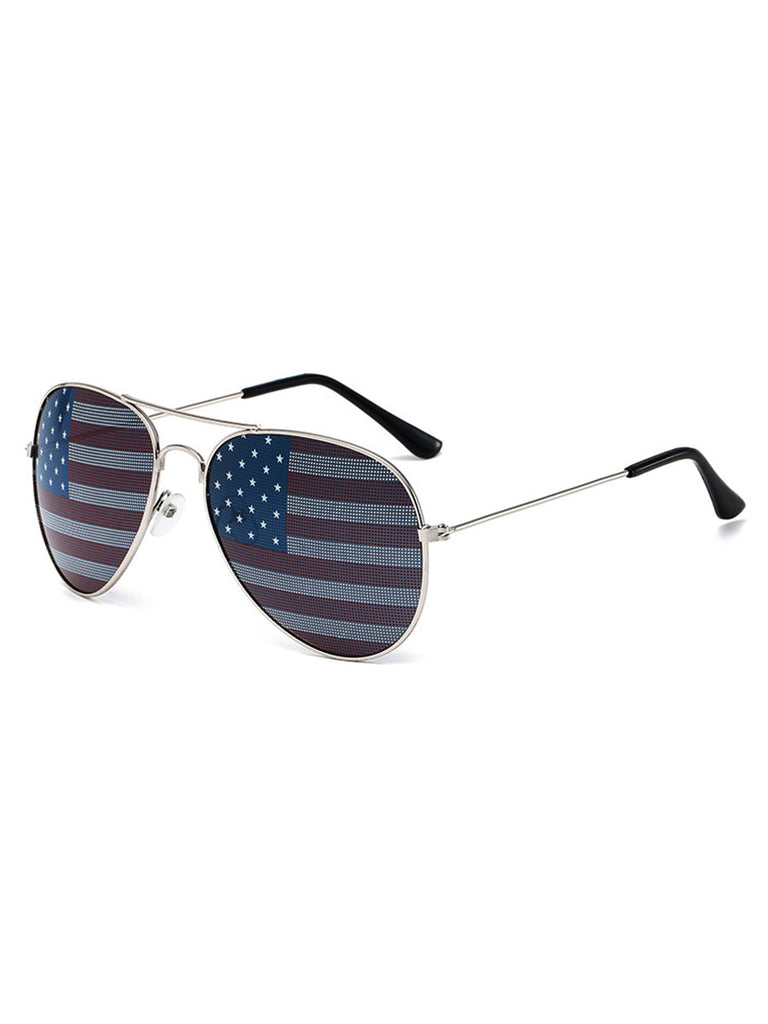 White Retro Party Sunglasses