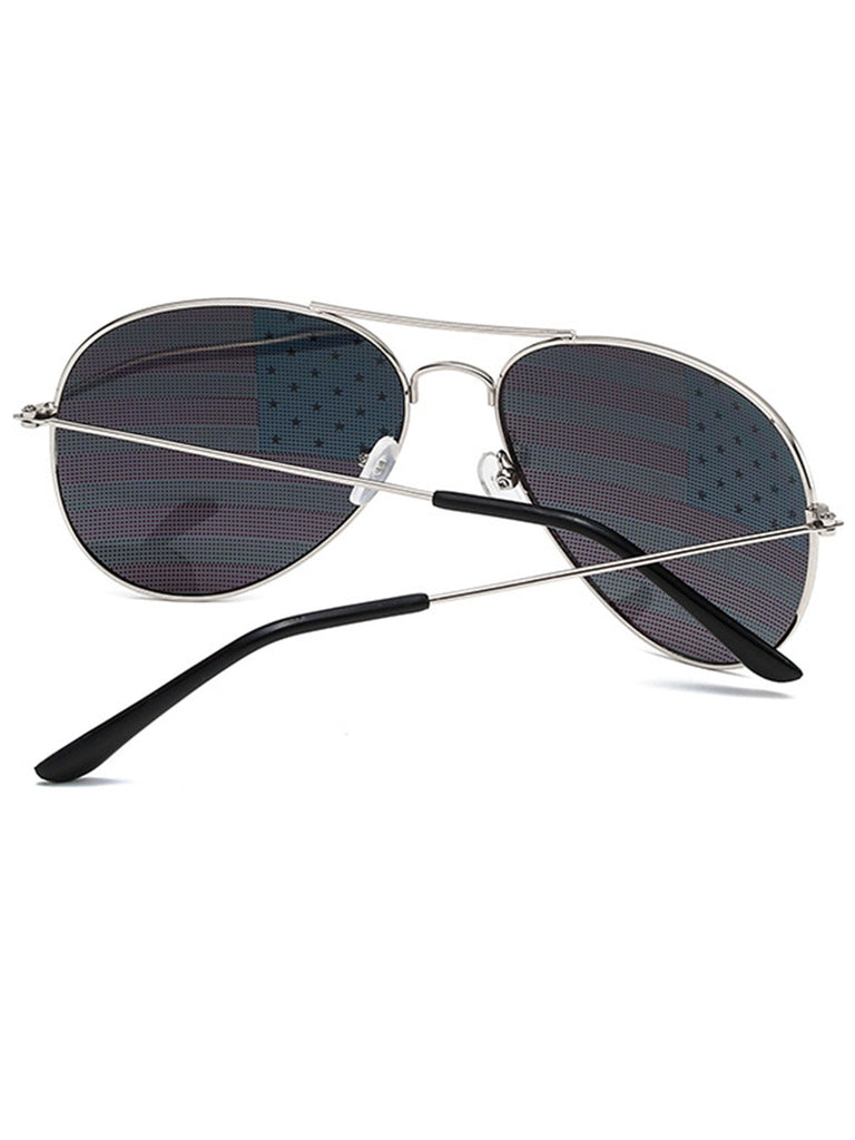 White Retro Party Sunglasses 3