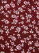 [Pre-Sale] Wine Red 1940s V-Neck Ditsy Floral Dress, vintage dress, retro fashion, floral print - perfect for women who love vintage and retro fashion