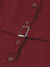 This Wine Red 1950s Solid Lapel Belted Dress wraps her in 1950s elegance, one twirl at a time