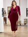 Wine Red 1960s Flannelette V-Neck Dress — a 1960s silhouette that turns sidewalks into runways