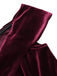 This Wine Red 1960s Velvet Bodycon Dress wraps her in 1960s elegance, one twirl at a time
