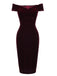 Wine Red 1960s Velvet Bodycon Dress — vintage elegance for the modern woman