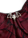Wine Red 1970s Bat Spider Web Lace Camisole - vintage fashion, retro style, elegant red