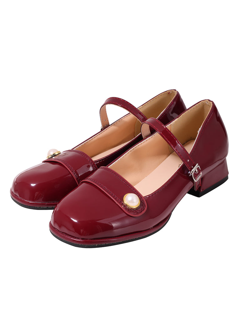 shoes for retro dress Amazon.com | Shoe for Women Vintage Mary Janes Closed Toe Ankle Strap Dress Sandals,Lace Up Bridal Shoes Dress Shoe Chunky Heel Pumps Wedding Character Dance Office Lady Wedding Retro (Black,4.5)