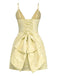1960s Deep V Floral Lace Bow Strap Dress