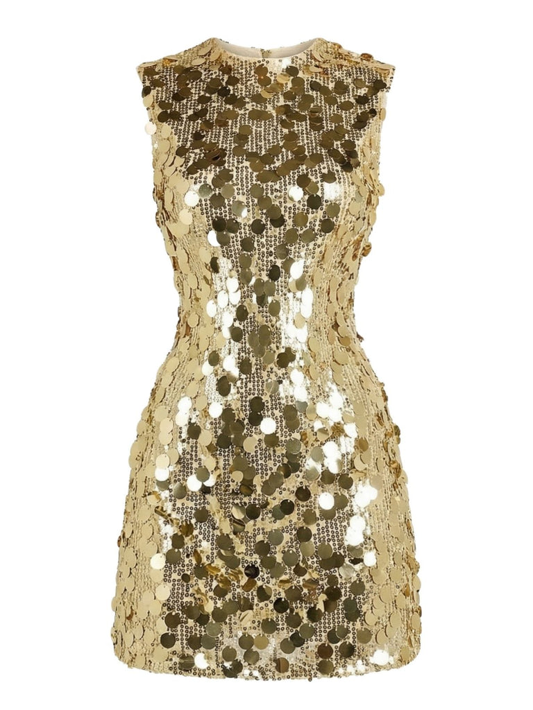 gold disco dress vintage Retro Vintage 1980s Dress Disco Fancy Dress Women's Carnival Costume Halloween Carnival Mardi Gras Party Performance Pride Parade Adults' Dress 2026