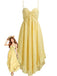 Yellow 1930s Halter Backless Dress Plaid Dress