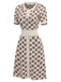 Yellow 1940s Lapel Plaid Buttoned Dress: timeless style reimagined