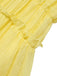 Yellow 1940s Spaghetti Strap Ruffle Hem Dress, vintage dress, retro fashion - perfect for women who love vintage and retro fashion