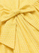 [Pre-Sale] Yellow 1950s Cotton Halter Polka Dot Bow Tiered Dress, vintage dress, retro fashion, rockabilly, pin-up fashion - perfect for women who love vintage and retro fashion