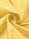 [Pre-Sale] Yellow 1950s Cotton Halter Polka Dot Bow Tiered Dress, vintage dress, retro fashion, rockabilly, pin-up fashion - perfect for women who love vintage and retro fashion