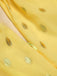 She slips into this Yellow 1950s Lace Patchwork Polka Dots Dress and suddenly it's a 1950s daydream