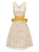 Yellow 1950s Mesh Patchwork Swing Dress, vintage dress, retro fashion, rockabilly, pin-up fashion - perfect for women who love vintage and retro fashion