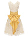 Yellow 1950s Mesh Patchwork Swing Dress, vintage dress, retro fashion, rockabilly, pin-up fashion - perfect for women who love vintage and retro fashion