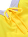 Yellow 1950s Suspender Swimsuit & Daisy Cover-Up, vintage swimsuit, pin-up swimwear - perfect for women who love vintage and retro fashion
