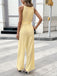 Yellow 1950s Sleeveless Belted Bow Jumpsuit 6