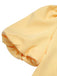 Yellow 1960s Bow Puff Sleeve Solid Dress — a 1960s silhouette that turns sidewalks into runways