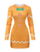Yellow 1960s Gingerbread Cosplay Dress - vintage dress, retro fashion