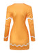 Yellow 1960s Gingerbread Cosplay Dress - vintage dress, retro fashion