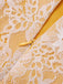 Yellow 1960s Solid Lace Patchwork Belt Dress, vintage dress, retro fashion, lace detail - perfect for women who love vintage and retro fashion