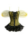 Yellow 1960s Striped Bee Cosplay Costume Set - vintage fashion, retro style