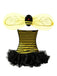 Yellow 1960s Striped Bee Cosplay Costume Set - vintage fashion, retro style