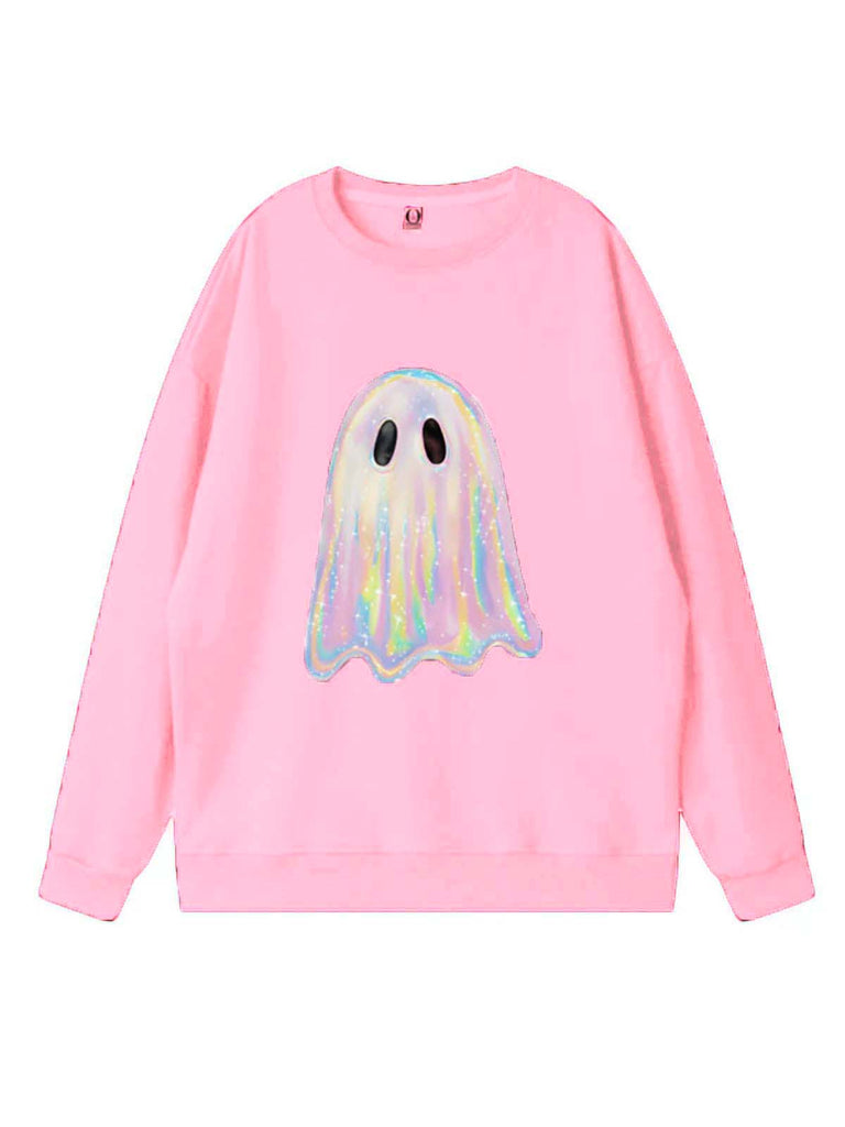1980s Halloween Ghost Pumpkin Vintage Sweatshirt