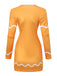 Yellow 1960s Gingerbread Cosplay Dress
