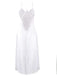 White 1930s Sheer Mesh Lace Nightdress Set