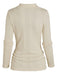 Beige 1960s Solid Faux Button Knitted Sweater, vintage fashion, retro style - perfect for women who love vintage and retro fashion