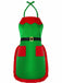 Green 1970s Christmas Elf Apron Costume Set