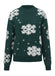 1940s Christmas Fleece-Snowflake Turtleneck Sweater