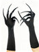Halloween Black Long Black Claw Gloves