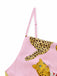 Pink 1970s Cheetah Print Satin Slip Nightdress