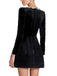 1960s Velvet Diamond Square Neck Dress