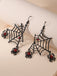Halloween Black Spider Web Earrings